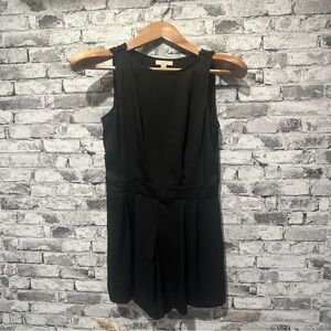EUC LOFT Black Sleeveless Romper Size 0 Petite
